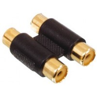 Cinch adapter 2xf/f gold